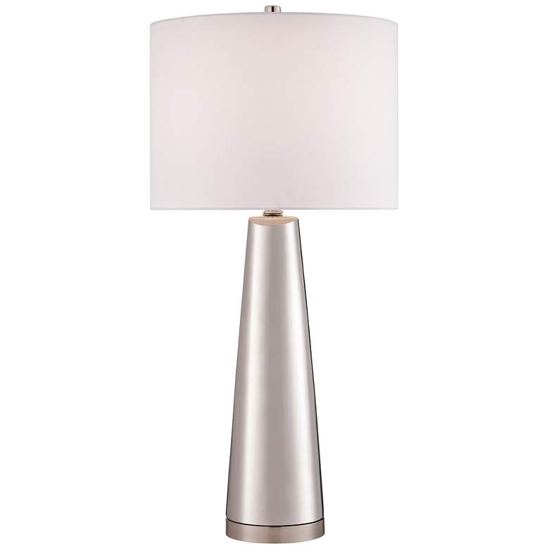 Image 1 Lite Source Tyrone 28 1/4 inch Modern Silver Ceramic Table Lamp