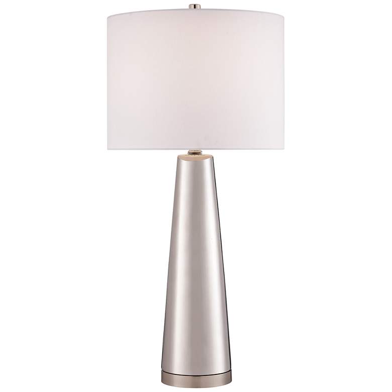 Image 1 Lite Source Tyrone 28 1/4" Modern Silver Ceramic Table Lamp