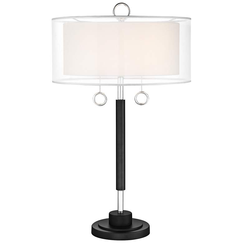 Image 1 Lite Source Umbra Black Metal Table Lamp