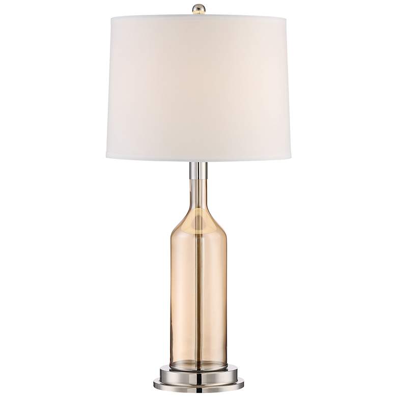 Image 1 Lite Source Urbano Light Amber Glass Table Lamp