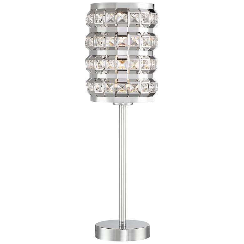 Image 1 Lite Source Valerie Chrome Metal Accent Table Lamp