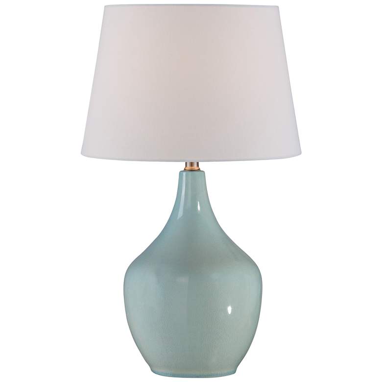 Image 1 Lite Source Valonia Light Blue Jug Ceramic Table Lamp