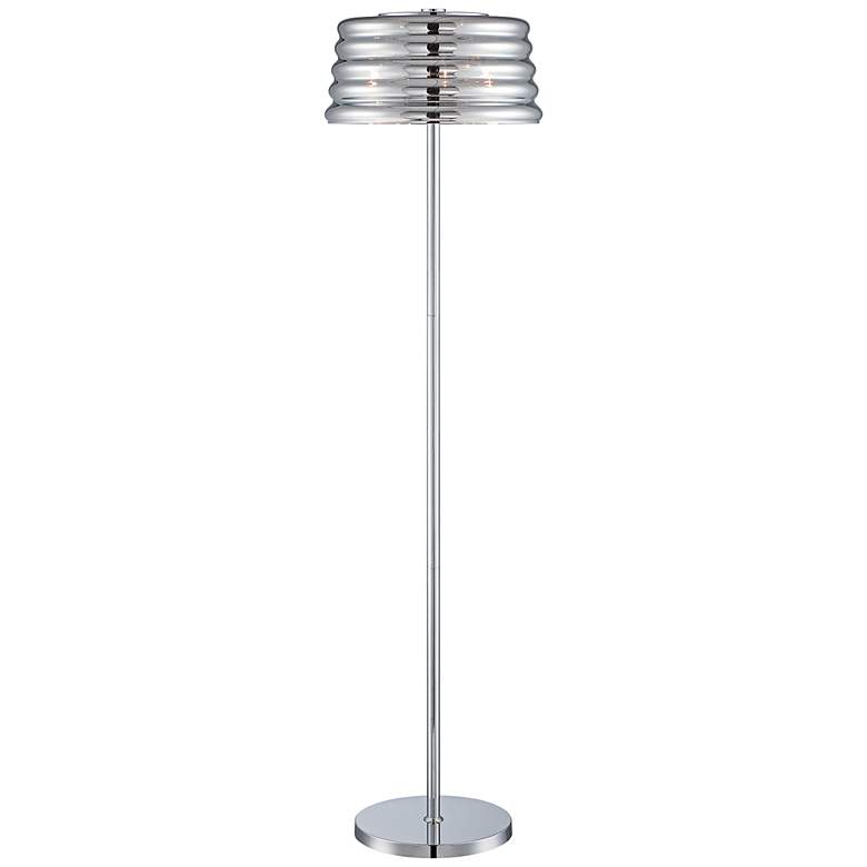Image 1 Lite Source Venice 3-Light Chrome Floor Lamp