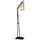 Lite Source Verda Antique Black Tiffany-Style Glass Floor Lamp