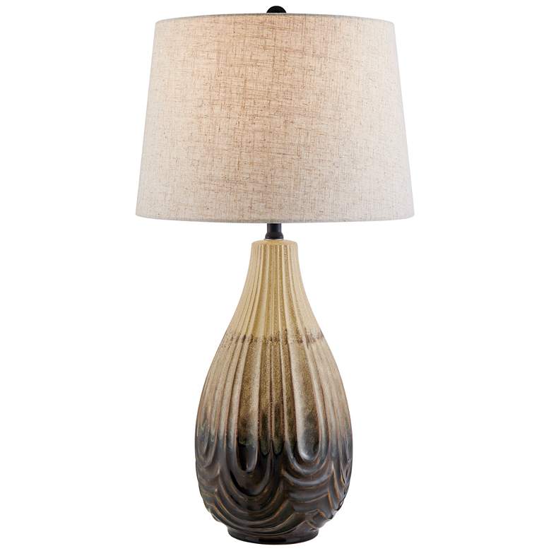 Image 1 Lite Source Walden 28 3/4" High Black Modern Ceramic Table Lamp