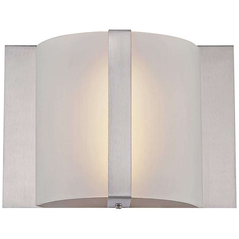 Image 1 Lite Source Waldo 8 1/2" Wide Frosted Glass LED Wall Sconce
