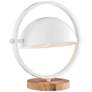 2_Lite Source Wanda 13" High White Metal Accent Table Lamp