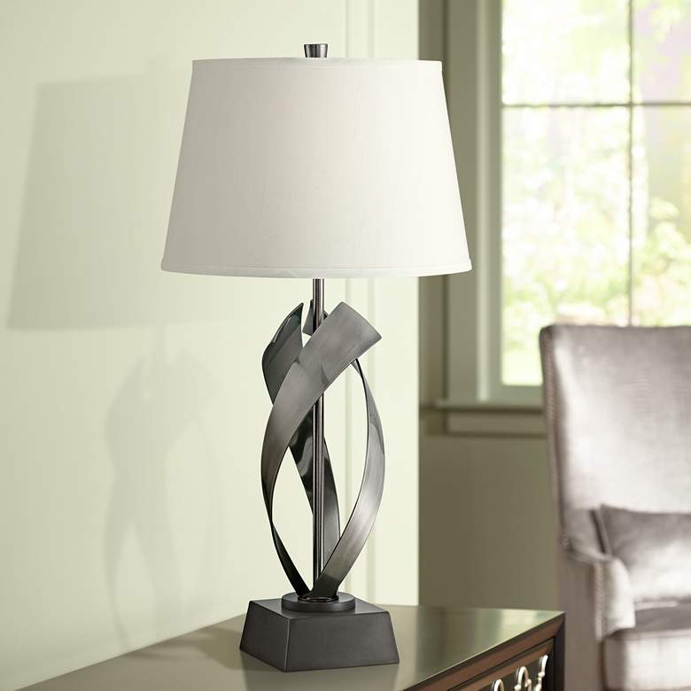 Image 1 Lite Source Wayde 29" High Gunmetal Modern Table Lamp
