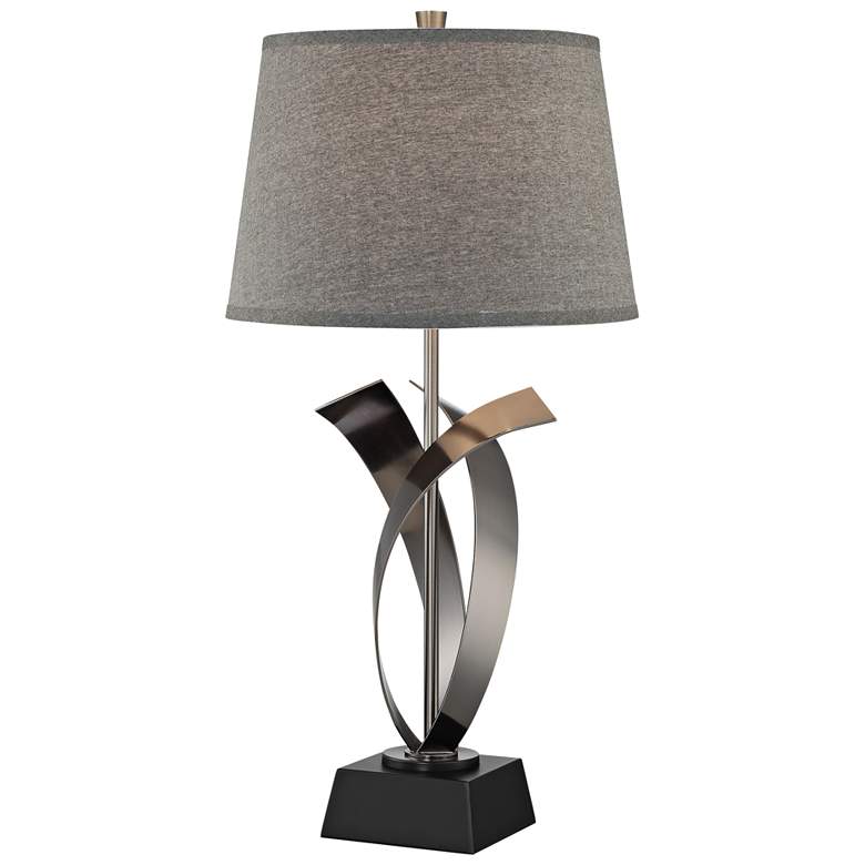 Image 1 Lite Source Wayde 29 inch Modern Sculptural Metal Table Lamp