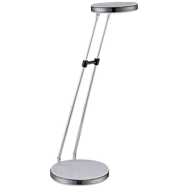 Image 1 Lite Source White Flat Head LED Desk Lamp