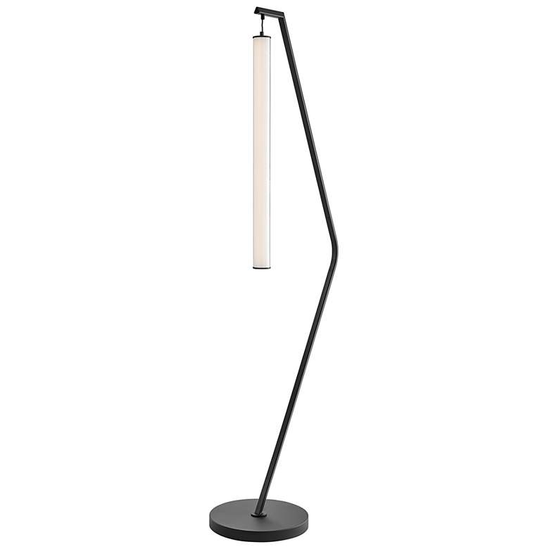 Image 2 Lite Source Wilfred 71" High Angled Base Black Floor Lamp