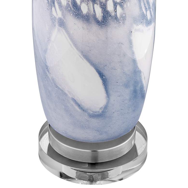 Image 4 Lite Source Winfield 30 1/2" High Modern Blue Art Glass Table Lamp more views