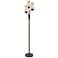 Lite Source Wynter 69" High Dark Bronze 3-Light Torchiere Floor Lamp