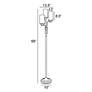 4_Lite Source Wynter 69" High Dark Bronze 3-Light Torchiere Floor Lamp more views