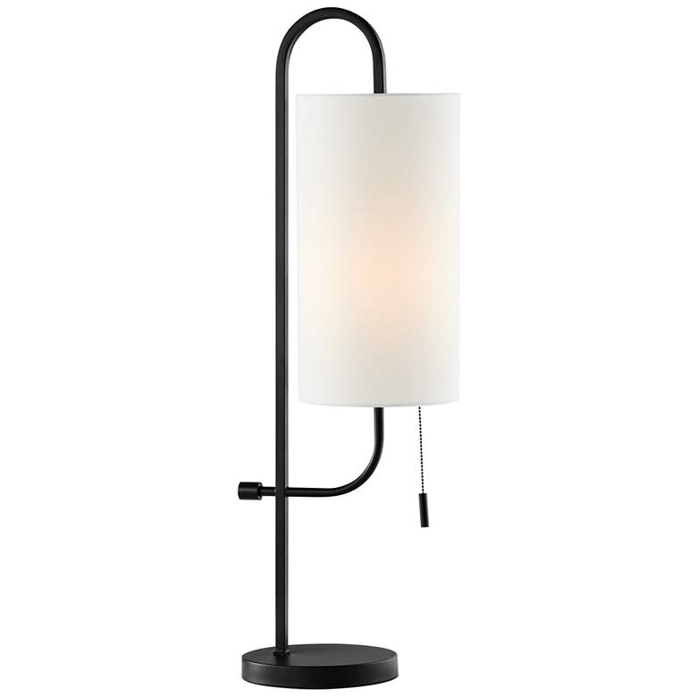 Image 2 Lite Source Xandra 31" Modern J-Hook Black Metal Table Lamp