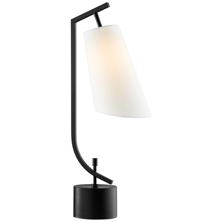 Image 2 Lite Source Xandra 32" High Black Metal Angular Modern Table Lamp