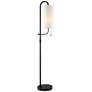 Lite Source Xandra 63 1/2" High Black Finish Modern Floor Lamp