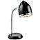 Lite Source Zachary Black and Chrome Gooseneck Desk Lamp