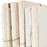 Literal White and Natural Decorative Unbound Books Set of 6