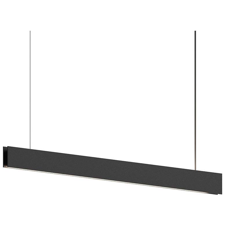 Image 1 Lithe 36  inch Wide 2-Sided  Textured Black Pendant