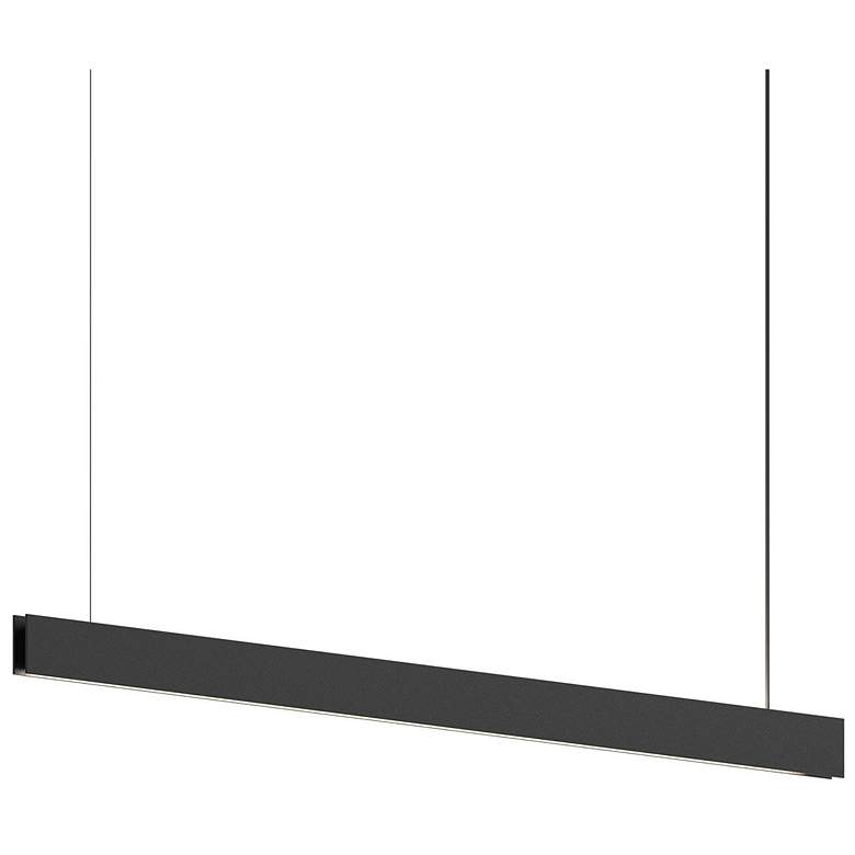 Image 1 Lithe 48  inch Wide 2-Sided  Textured Black Pendant