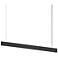 Lithe 48 " Wide 2-Sided Textured Black Pendant
