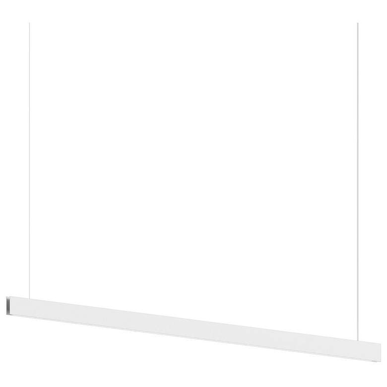 Image 1 Lithe 72 " Wide 2-Sided Textured White Pendant