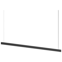 Lithe 96 " Wide 2-Sided  Textured Black Pendant