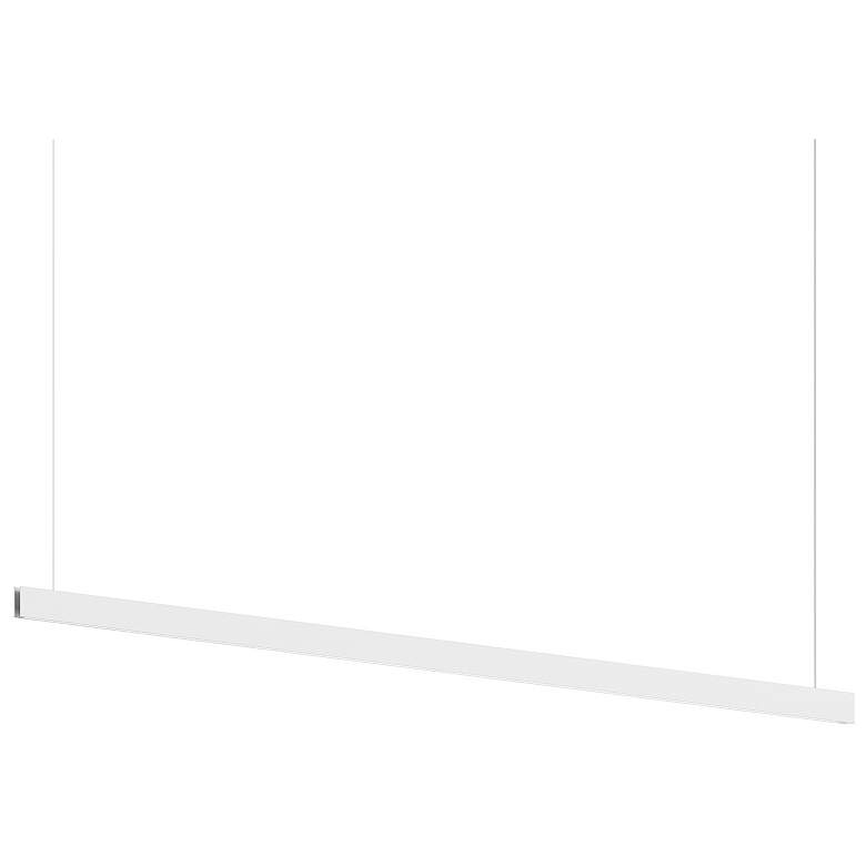 Image 1 Lithe 96 " Wide 2-Sided Textured White Pendant