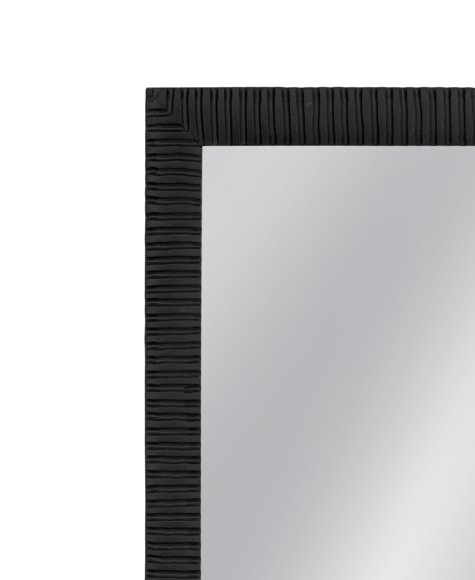 Image 5 Lithea 32" x 72" Matte Black Floor Mirror more views