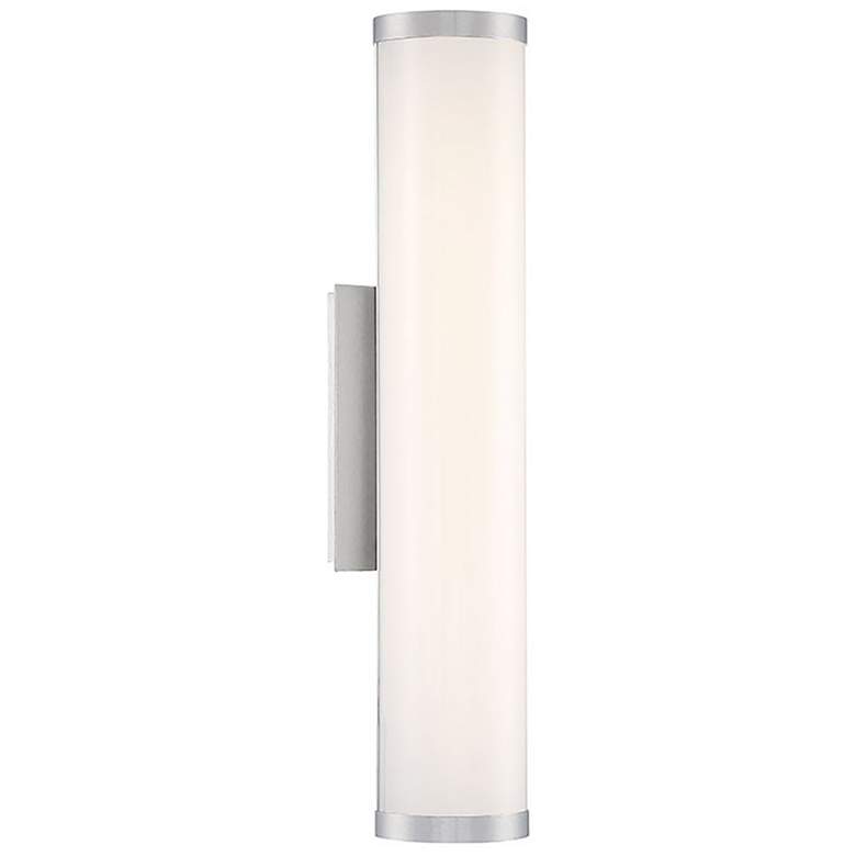 Image 1 Lithium 24 inchH x 5 inchW 1-Light Outdoor Wall Light in Brushed Aluminum