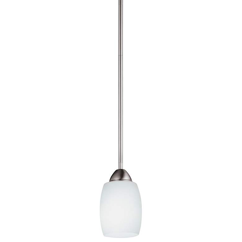 Image 1 Lithonia Ferros 5 inch Wide Frosted Glass Modern Mini Pendant Chandelier