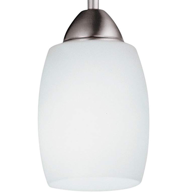 Image 2 Lithonia Ferros 5 inch Wide Frosted Glass Modern Mini Pendant Chandelier more views