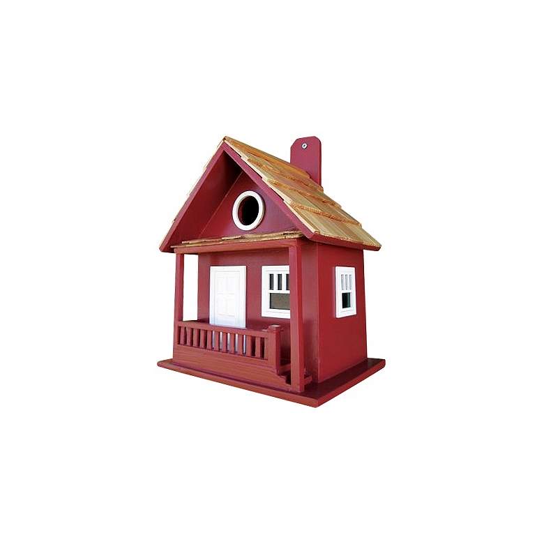 Image 1 Little Red Cabin Bird House