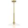 Litto 14 in. 1-Light Brushed Gold Modern Pendant Light