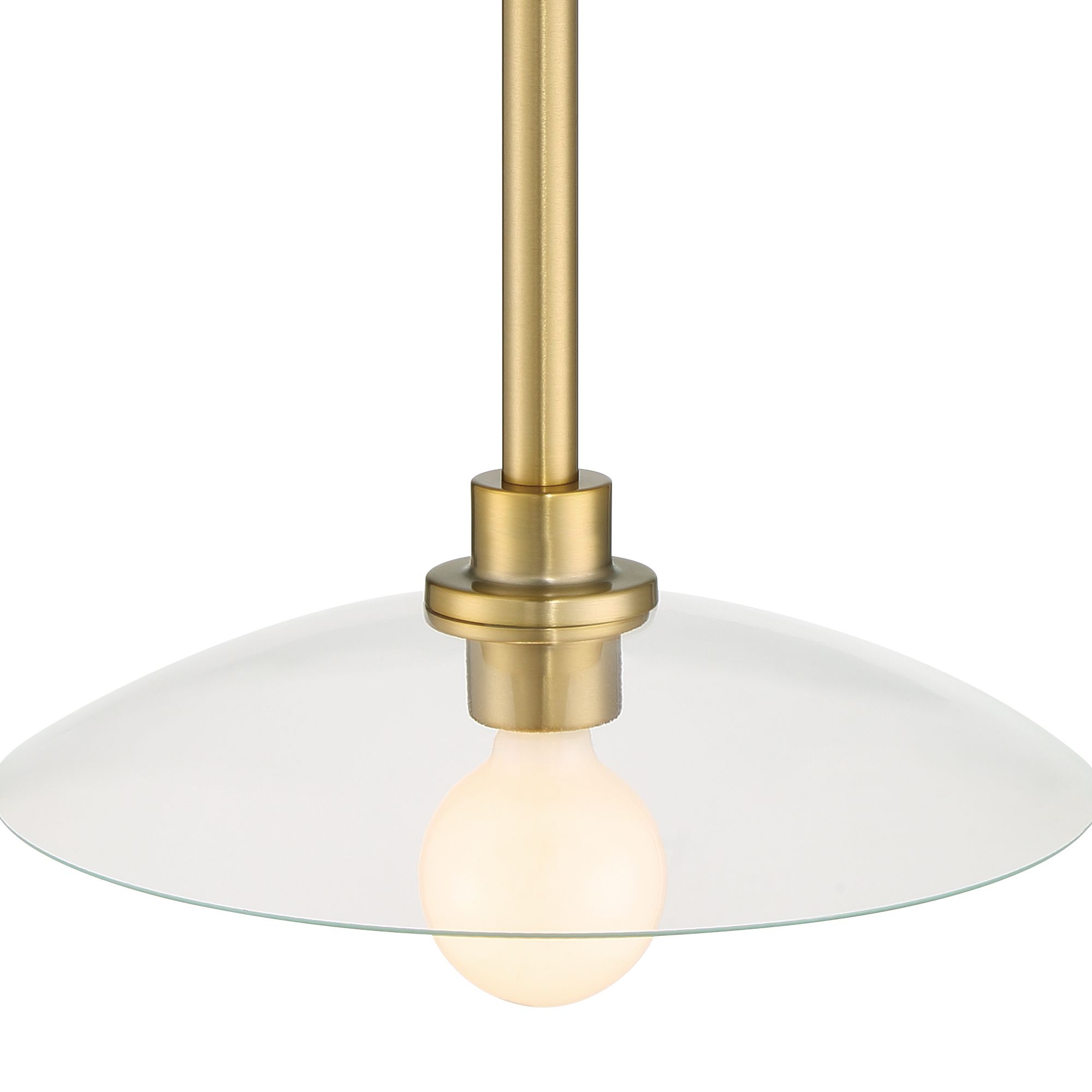 Image 3 Litto 14 in. 1-Light Brushed Gold Modern Pendant Light more views