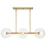 2_Litto 36" Wide Brushed Gold 6-Light Linear Pendant