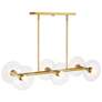 7_Litto 36" Wide Brushed Gold 6-Light Linear Pendant more views