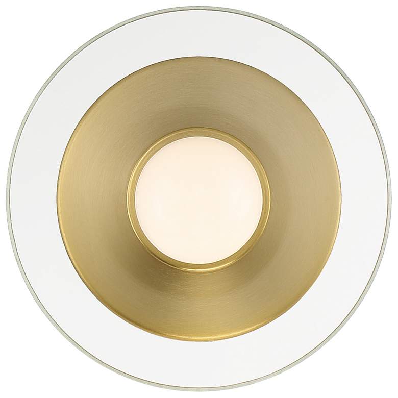 Image 1 Litto 6 in. 1-Light Brushed Gold Modern Wall Sconce Light