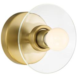 Litto 6 in. 1-Light Brushed Gold Modern Wall Sconce Light