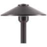 Liv 19" High Weathered Bronze LED Direct Burial Post Light