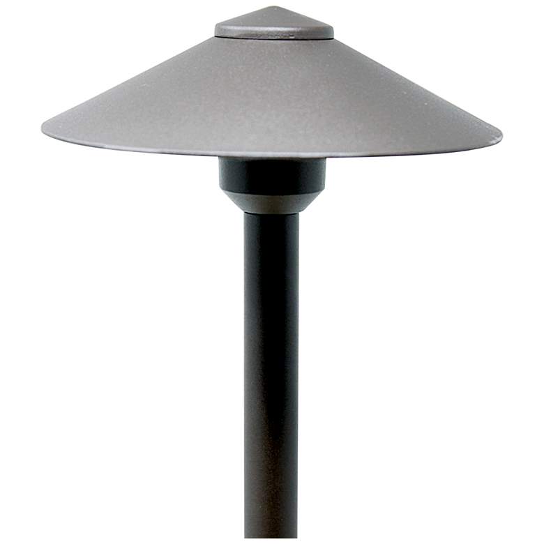 Image 1 Liv 19" High Bronze Metal LED Direct Burial Post Light