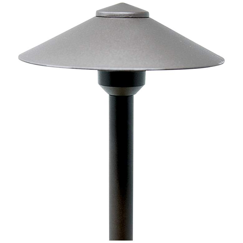 Image 1 Liv 19 inch High Bronze Metal LED Direct Burial Post Light