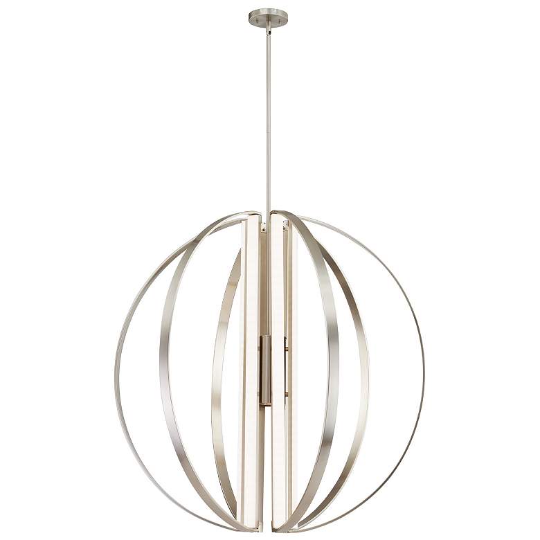 Image 1 Liv 36" LED 7-Light Chandelier - Brushed Nickel