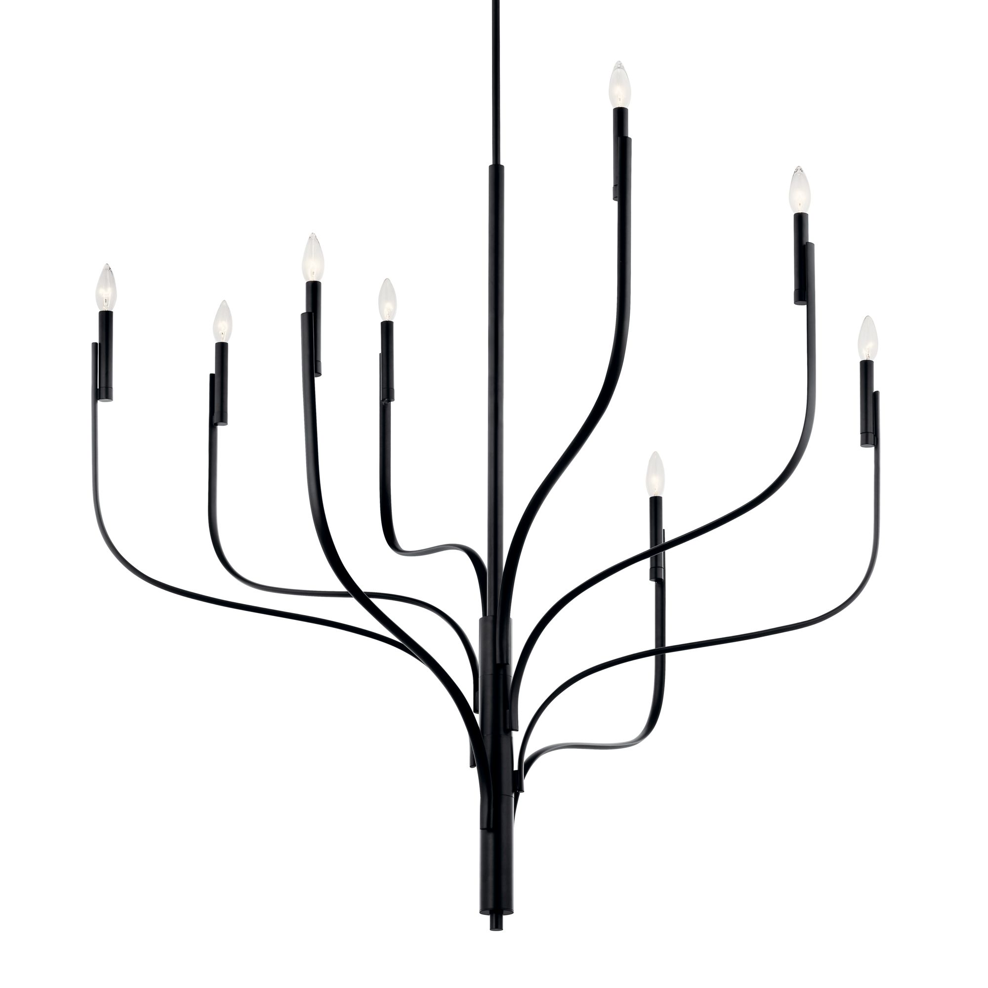 Image 5 Livadia 47.75 Inch 8 Light Chandelier in Black more views