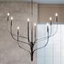 Thumbnail1 of Livadia Black Chandelier 8Lt