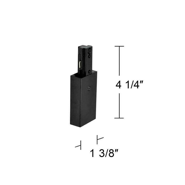 Image 3 Live End Feed Halo Compatible Black Track System more views