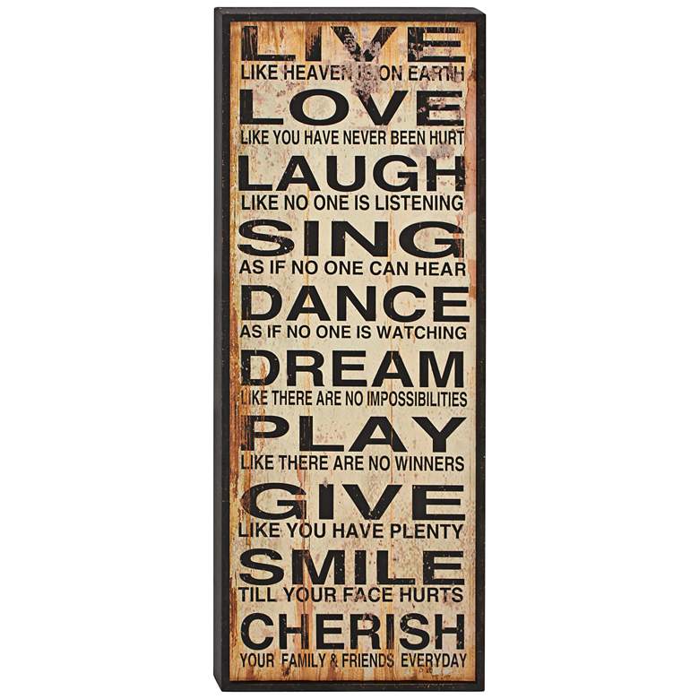Image 1 Live, Love, Laugh 40 inch High Wall Art