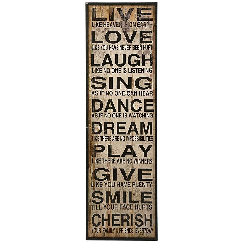 Image 1 Live Love Laugh 60 3/4 inch Wall Art