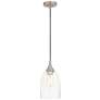 2_Lived Lighting Art Glass 6 1/4" Nickel and Clear Glass Mini Pendant